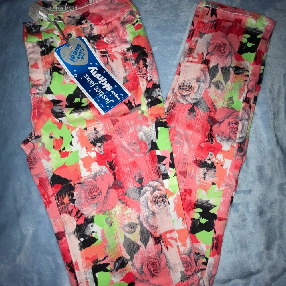 Very cute rose patterned jeans
